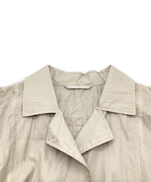 ck Calvin Klein（シーケーカルバンクライン）ck Calvin Klein (シーケーカルバンクライン) ウォッシュドナイロン トレンチコート ベージュ サイズ:Mの古着・服飾アイテム