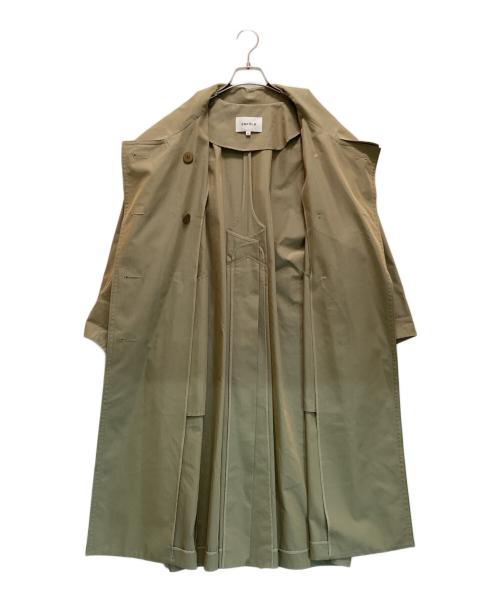 ENFOLD（エンフォルド）ENFOLD (エンフォルド) ドライストレッチ2wayカラートレンチコート ベージュ サイズ:36の古着・服飾アイテム