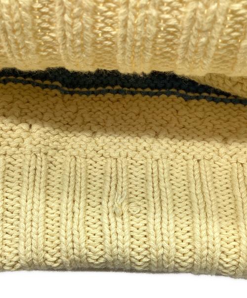 POLO RALPH LAUREN（ポロ・ラルフローレン）POLO RALPH LAUREN (ポロ・ラルフローレン) マルチカラーコットンケーブルボーダーニット マルチカラー サイズ:XLの古着・服飾アイテム