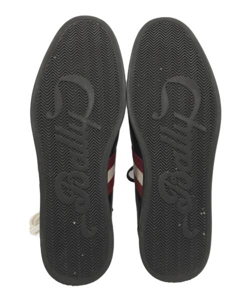 BALLY（バリー）BALLY (バリー) ラインデザインレザーシューズ ブラウン サイズ:91/2の古着・服飾アイテム