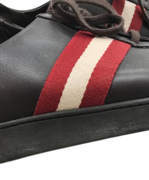 BALLY（バリー）BALLY (バリー) ラインデザインレザーシューズ ブラウン サイズ:91/2の古着・服飾アイテム