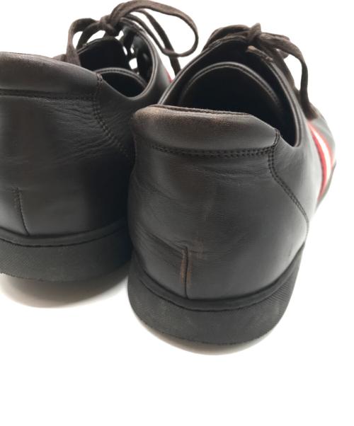 BALLY（バリー）BALLY (バリー) ラインデザインレザーシューズ ブラウン サイズ:91/2の古着・服飾アイテム