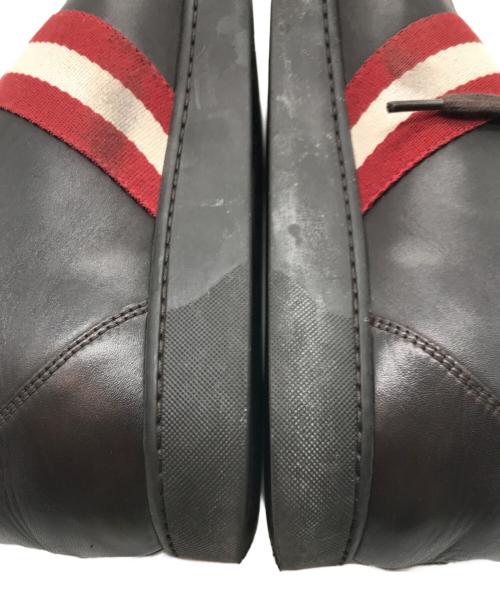 BALLY（バリー）BALLY (バリー) ラインデザインレザーシューズ ブラウン サイズ:91/2の古着・服飾アイテム