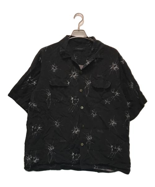 UNDERCOVER（アンダーカバー）UNDERCOVER (アンダーカバー) 総柄オープンカラーシャツ ブラック サイズ:4の古着・服飾アイテム