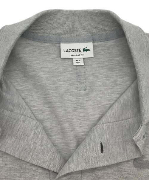 LACOSTE（ラコステ）LACOSTE (ラコステ) レギュラーフィット ムーブメントポロシャツ グレー サイズ:5の古着・服飾アイテム