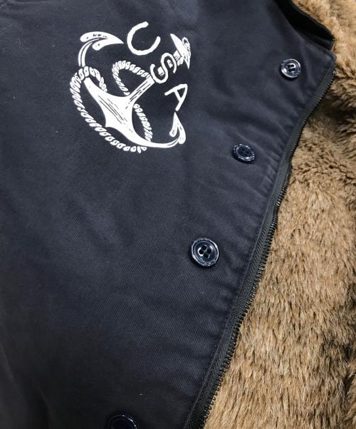 HOUSTON（ヒューストン）HOUSTON (ヒューストン) カスタムN-1デッキジャケット ネイビー サイズ:42の古着・服飾アイテム