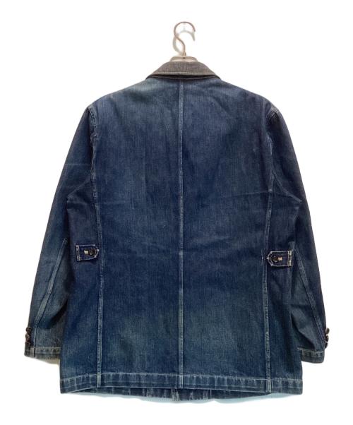 COMME des GARCONS HOMME（コムデギャルソン オム）COMME des GARCONS HOMME (コムデギャルソン オム) ヴィンテージ切替デニムカバーオール インディゴ×グレー サイズ:Mの古着・服飾アイテム