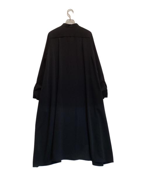 Graphpaper（グラフペーパー）Graphpaper (グラフペーパー) サテン バンドカラードレス ブラック サイズ:00の古着・服飾アイテム