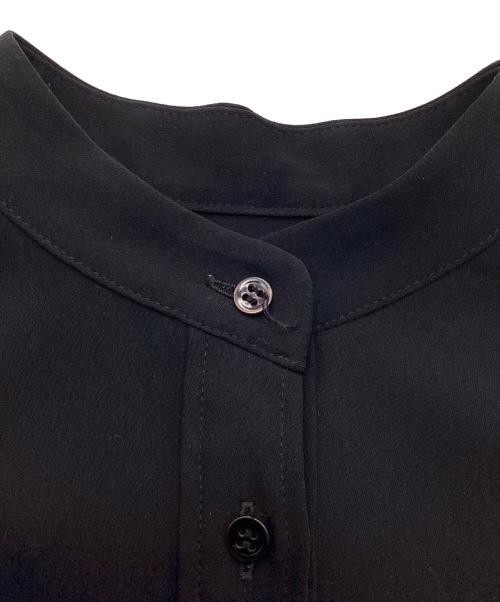 Graphpaper（グラフペーパー）Graphpaper (グラフペーパー) サテン バンドカラードレス ブラック サイズ:00の古着・服飾アイテム