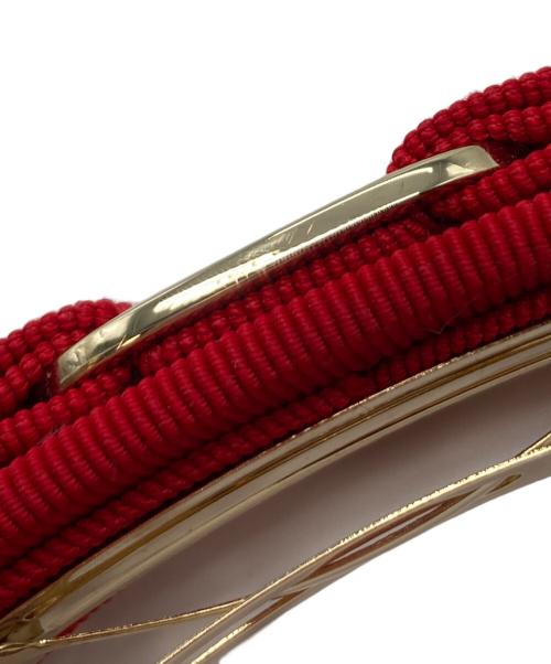 Salvatore Ferragamo（サルヴァトーレ フェラガモ）Salvatore Ferragamo (サルヴァトーレ フェラガモ) ヴァラリボン バレッタ レッドの古着・服飾アイテム