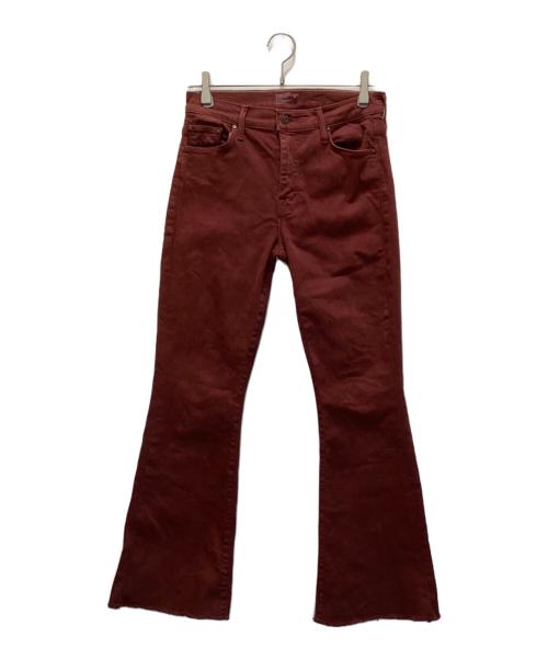 mother（マザー）mother (マザー) ブーツカットデニムパンツ ボルドー サイズ:W27の古着・服飾アイテム