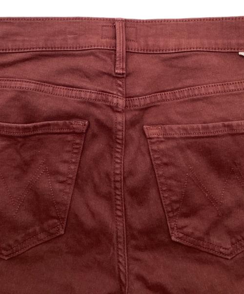 mother（マザー）mother (マザー) ブーツカットデニムパンツ ボルドー サイズ:W27の古着・服飾アイテム