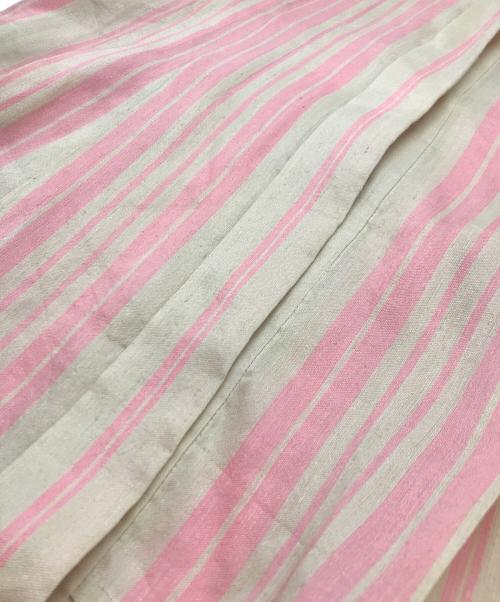 ebure（エブール）ebure (エブール) ノースリーブワンピース ベージュ×ピンク サイズ:38の古着・服飾アイテム