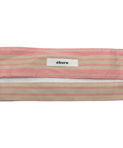 ebure（エブール）ebure (エブール) ノースリーブワンピース ベージュ×ピンク サイズ:38の古着・服飾アイテム