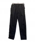 WHITE MOUNTAINEERINGホワイトマウンテ二アニング）の古着「TAFFETA DRAWSTRING SHIRRING PANTS」｜ブラック