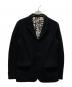 COMME des GARCONS HOMME（コムデギャルソン オム）の古着「裏地ロゴデザイン3Bテーラードジャケット」｜ブラック