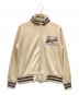 STUDIO D'ARTISAN（ステュディオダルチザン）の古着「ロゴ刺繍デザイントラックジャケット」｜ベージュ
