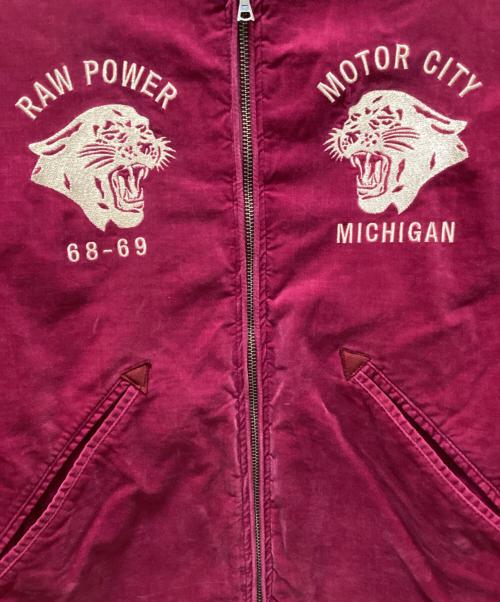 Hysteric Glamour（ヒステリックグラマー）Hysteric Glamour (ヒステリックグラマー) ベロアスカジャン パープル サイズ:Sの古着・服飾アイテム