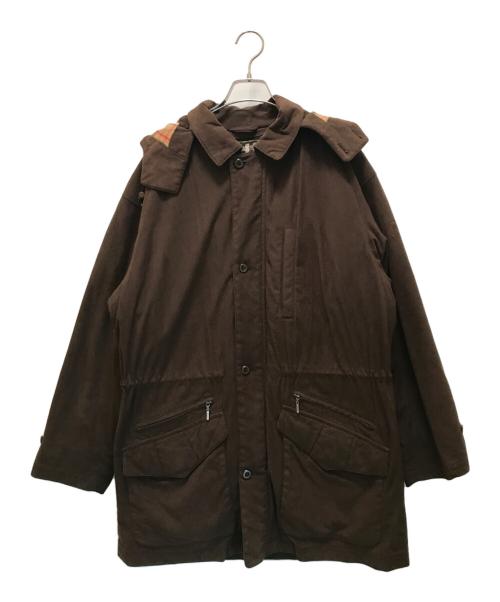 Burberry's（バーバリーズ）Burberry's (バーバリーズ) ノヴァチェックライナー付スモッズコート ブラウン サイズ:Lの古着・服飾アイテム