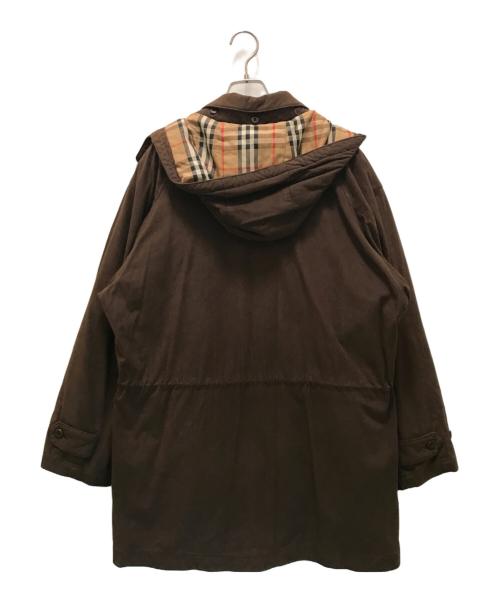 Burberry's（バーバリーズ）Burberry's (バーバリーズ) ノヴァチェックライナー付スモッズコート ブラウン サイズ:Lの古着・服飾アイテム