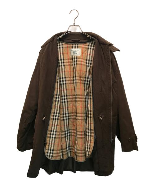 Burberry's（バーバリーズ）Burberry's (バーバリーズ) ノヴァチェックライナー付スモッズコート ブラウン サイズ:Lの古着・服飾アイテム