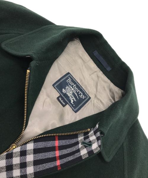 Burberry's（バーバリーズ）Burberry's (バーバリーズ) ウールスイングトップブルゾン グリーン サイズ:Mの古着・服飾アイテム