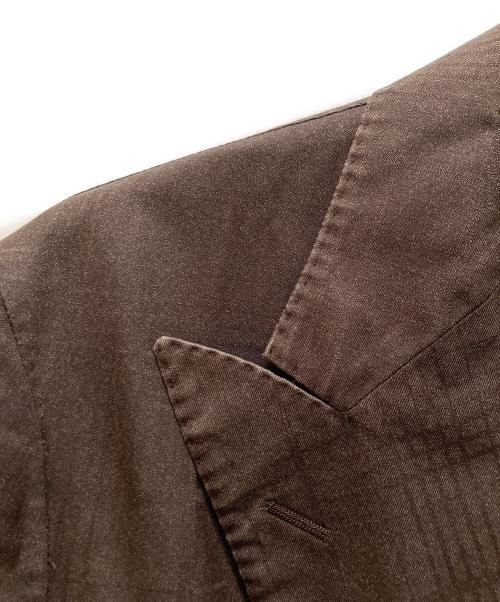 BOGLIOLI（ボリオリ）BOGLIOLI (ボリオリ) シャドウチェックダブルジャケット ブラウン サイズ:48の古着・服飾アイテム