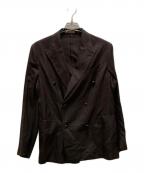 BOGLIOLIボリオリ）の古着「シャドウチェックダブルジャケット」｜ブラウン