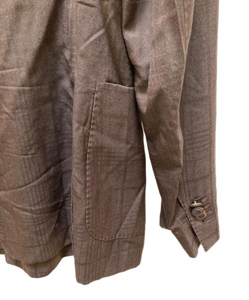 BOGLIOLI（ボリオリ）BOGLIOLI (ボリオリ) シャドウチェックダブルジャケット ブラウン サイズ:48の古着・服飾アイテム