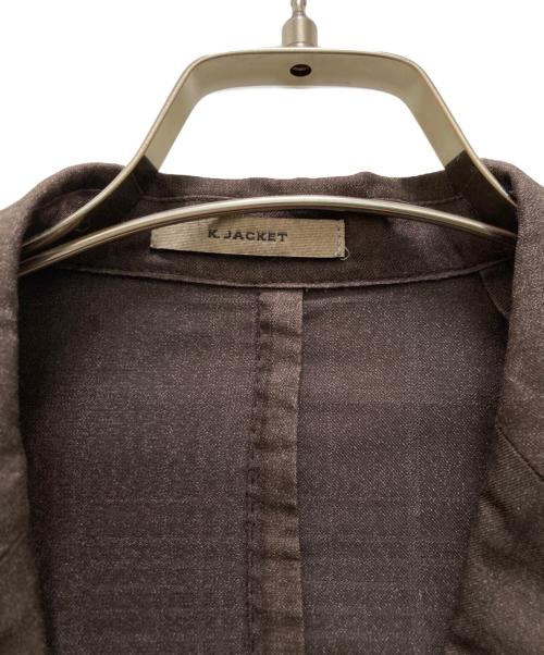 BOGLIOLI（ボリオリ）BOGLIOLI (ボリオリ) シャドウチェックダブルジャケット ブラウン サイズ:48の古着・服飾アイテム