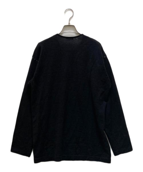 COMME des GARCONS HOMME（コムデギャルソン オム）COMME des GARCONS HOMME (コムデギャルソン オム) 90's ヴィンテージスリーブステッチヘンリーネックニット グレー サイズ:不明の古着・服飾アイテム