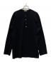 COMME des GARCONS HOMME（コムデギャルソン オム）の古着「90's ヴィンテージスリーブステッチヘンリーネックニット」｜グレー