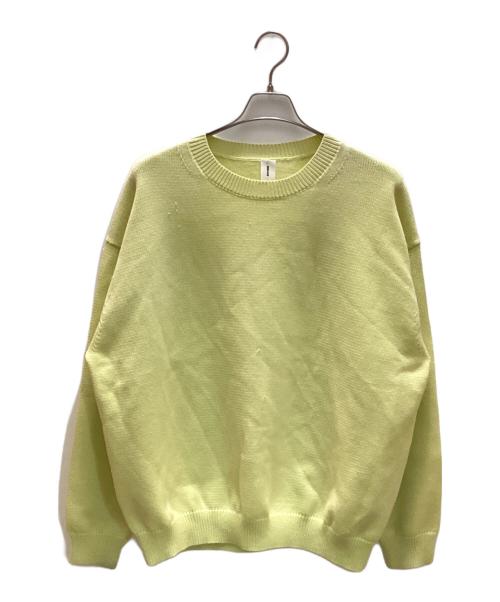 MEIAS（メイアス）MEIAS (メイアス) クルーネックニット イエロー サイズ:XLの古着・服飾アイテム