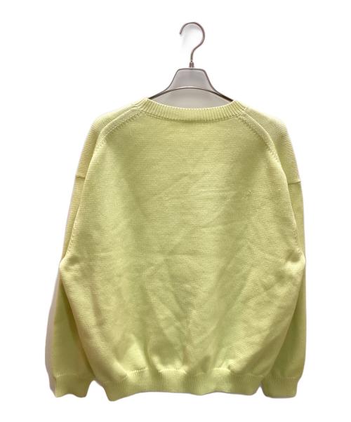 MEIAS（メイアス）MEIAS (メイアス) クルーネックニット イエロー サイズ:XLの古着・服飾アイテム