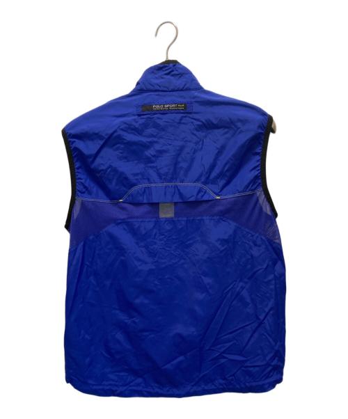 POLO SPORT（ポロスポーツ）POLO SPORT (ポロスポーツ) メッシュ切替ナイロンベスト ブルー サイズ:Lの古着・服飾アイテム