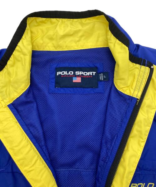 POLO SPORT（ポロスポーツ）POLO SPORT (ポロスポーツ) メッシュ切替ナイロンベスト ブルー サイズ:Lの古着・服飾アイテム