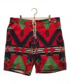 POLO RALPH LAURENポロ・ラルフローレン）の古着「ネイティブ柄ショーツ」｜レッド