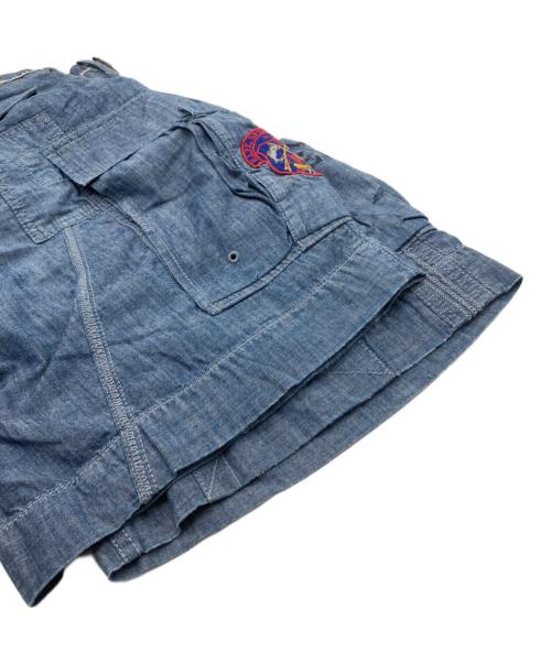 POLO RALPH LAUREN（ポロ・ラルフローレン）POLO RALPH LAUREN (ポロ・ラルフローレン) シャンブレーカーゴショートパンツ インディゴ サイズ:32の古着・服飾アイテム