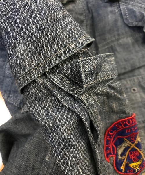 POLO RALPH LAUREN（ポロ・ラルフローレン）POLO RALPH LAUREN (ポロ・ラルフローレン) シャンブレーカーゴショートパンツ インディゴ サイズ:32の古着・服飾アイテム