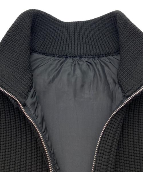 SYSORUS（シソラス）SYSORUS (シソラス) ダブルジップニットブルゾン ブラック サイズ:FREEの古着・服飾アイテム