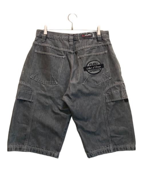 FUBU（フブ）FUBU (フブ) ヴィンテージハーフデニムパンツ グレー サイズ:Lの古着・服飾アイテム