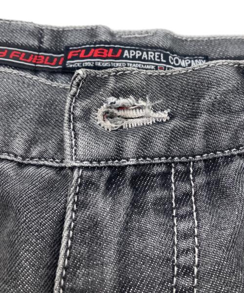 FUBU（フブ）FUBU (フブ) ヴィンテージハーフデニムパンツ グレー サイズ:Lの古着・服飾アイテム