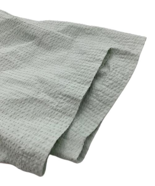 HUF（ハフ）HUF (ハフ) アーチロゴ シアサッカーS/Sシャツ グリーン サイズ:Lの古着・服飾アイテム