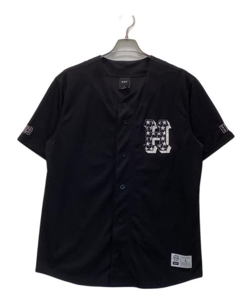 HUF（ハフ）HUF (ハフ) ベースボールシャツ ブラック サイズ:Lの古着・服飾アイテム