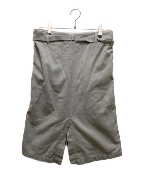 MM6 Maison Margiela（エムエムシックスメゾンマルジェラ）MM6 Maison Margiela (エムエムシックスメゾンマルジェラ) センタージップ ツイルスカート グレー サイズ:40の古着・服飾アイテム