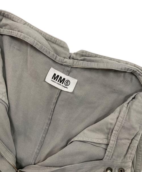 MM6 Maison Margiela（エムエムシックスメゾンマルジェラ）MM6 Maison Margiela (エムエムシックスメゾンマルジェラ) センタージップ ツイルスカート グレー サイズ:40の古着・服飾アイテム