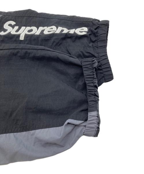 SUPREME（シュプリーム）SUPREME (シュプリーム) サイドロゴトラックパンツ ブラック×グレー サイズ:Lの古着・服飾アイテム