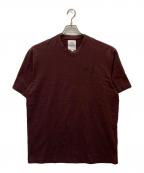 Y-3ワイスリー）の古着「クラシックロゴ クルーネックTシャツ」｜ワインレッド