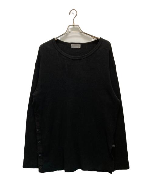 Yohji Yamamoto pour homme（ヨウジヤマモト プールオム）Yohji Yamamoto pour homme (ヨウジヤマモト プールオム) 30/-DENSE WAFFLE ブラック サイズ:Mの古着・服飾アイテム