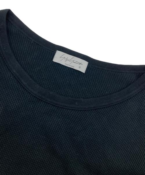 Yohji Yamamoto pour homme（ヨウジヤマモト プールオム）Yohji Yamamoto pour homme (ヨウジヤマモト プールオム) 30/-DENSE WAFFLE ブラック サイズ:Mの古着・服飾アイテム